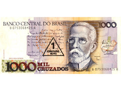 1 Cruzado Novo (carimbada)
