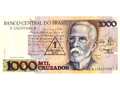 1 Cruzado Novo (carimbada)