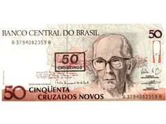 50 Cruzeiros (carimbada)