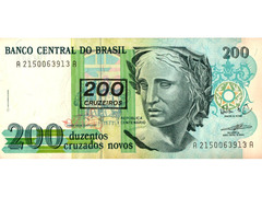 200 Cruzeiros (carimbada)
